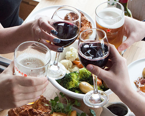 A picture of people enjoying a drink at Tempest Arms in Elslack near Skipton and Yorkshire Dales
